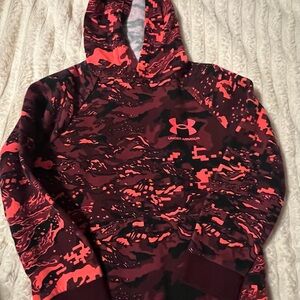 Under Armour Kids Hoodie - Red and Black Camo